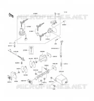 CONTACTEUR SERRURE/R&Eacute;FLECTEUR pour Kawasaki NINJA ZX-7R 2001