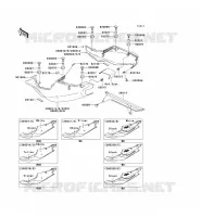 CACHE LAT&Eacute;RAL/GARDE CHAINE pour Kawasaki NINJA ZX-7R 2003