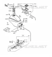 RESERVOIR CARBURANT pour Kawasaki GPZ900R 1993