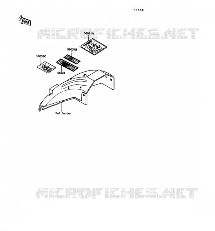 LABEL Kawasaki MOTOS 900 1993 GPZ900R  ZX900-A10