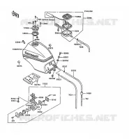 RESERVOIR CARBURANT pour Kawasaki GPZ900R 1988