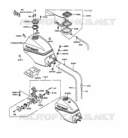 RESERVOIR CARBURANT pour Kawasaki GPZ900R 1989
