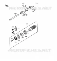BARILLET/FOURCHETTE pour Kawasaki GPZ900R 1990
