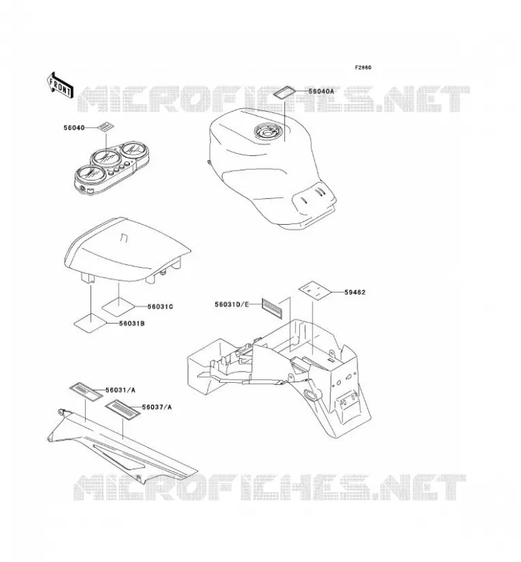 LABEL Kawasaki MOTOS 900 1995 NINJA ZX-9R  ZX900-B2