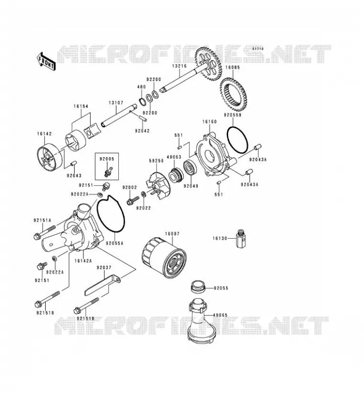 POMPE A HUILE Kawasaki MOTOS 900 1998 NINJA ZX-9R  ZX900-C1