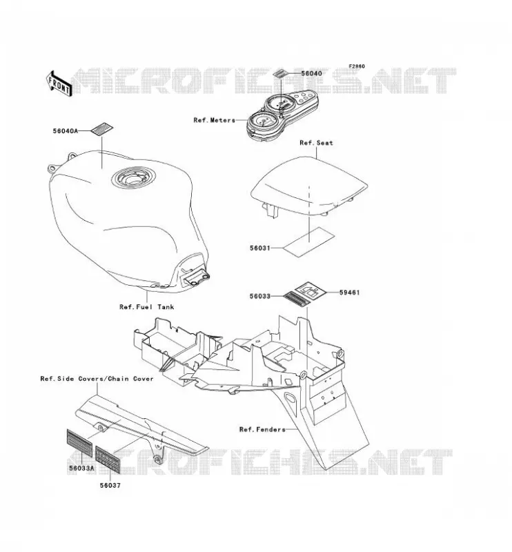 LABEL Kawasaki MOTOS 900 1999 NINJA ZX-9R  ZX900-C2