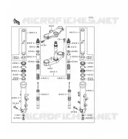 FOURCHE( JKAZX900CDA032420) pour Kawasaki NINJA ZX-9R 1998