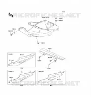 CACHE LAT&Eacute;RAL/GARDE CHAINE pour Kawasaki NINJA ZX-9R 2000