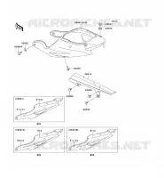 CACHE LAT&Eacute;RAL/GARDE CHAINE pour Kawasaki NINJA ZX-9R 2000