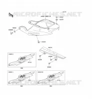 CACHE LAT&Eacute;RAL/GARDE CHAINE pour Kawasaki NINJA ZX-9R 2001
