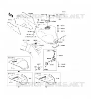 RESERVOIR CARBURANT pour Kawasaki NINJA ZX-9R 2001