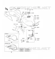 RESERVOIR CARBURANT pour Kawasaki NINJA ZX-9R 2001