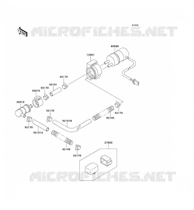 POMPE A ESSENCE Kawasaki MOTOS 900 2001 NINJA ZX-9R  ZX900-E2P