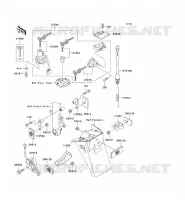 CONTACTEUR SERRURE/R&Eacute;FLECTEUR pour Kawasaki NINJA ZX-9R 2002