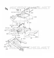 CACHE LAT&Eacute;RAL/GARDE CHAINE pour Kawasaki NINJA ZX-9R 2002