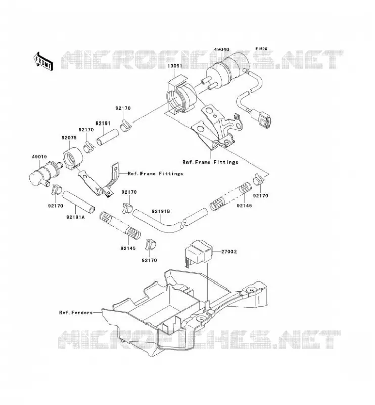 POMPE A ESSENCE Kawasaki MOTOS 900 2003 NINJA ZX-9R  ZX900-F2