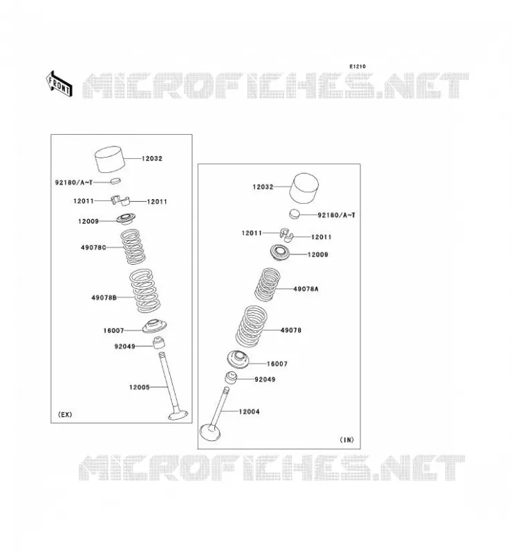 SOUPAPE Kawasaki MOTOS 900 2003 NINJA ZX-9R  ZX900-F2