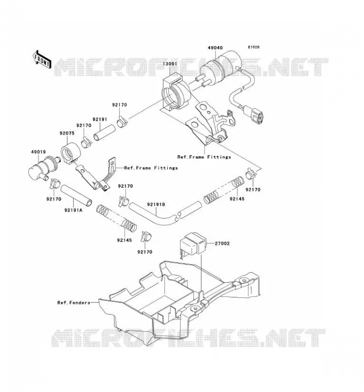 POMPE A ESSENCE Kawasaki MOTOS 900 2003 NINJA ZX-9R  ZX900-F2H