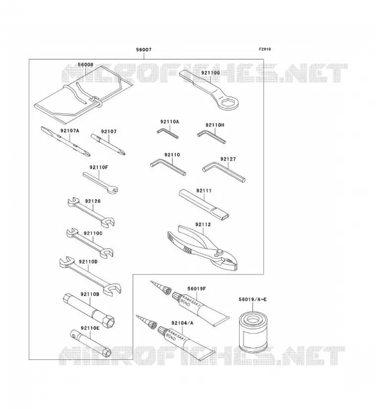 OUTIL UTILISATEUR Kawasaki MOTOS 900 2003 NINJA ZX-9R  ZX900-F2P