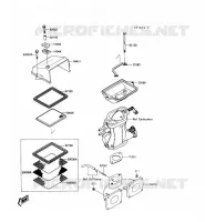 BOUCLIER THERMIQUE pour Kawasaki JET MATE 1989