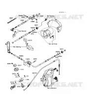 CABLES pour Kawasaki JET MATE 1989