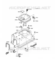 CAPOT MOTEUR pour Kawasaki JET MATE 1989