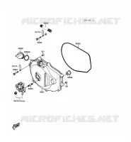 COUVERCLES MOTEUR pour Kawasaki JET MATE 1989