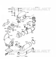 &Eacute;CHAPPEMENT pour Kawasaki JET MATE 1989
