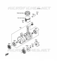 VILEBREQUIN/PISTON pour Kawasaki JET MATE 1989