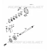 ARBRE DE TRANSMISSION pour Kawasaki JET MATE 1989