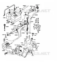 RESERVOIR CARBURANT pour Kawasaki JET MATE 1991