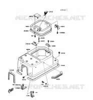CAPOT MOTEUR pour Kawasaki JET MATE 1992