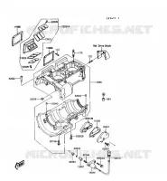 CARTER MOTEUR(S) pour Kawasaki JET MATE 1992