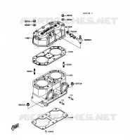 CULASSE/CYLINDRE pour Kawasaki JET MATE 1992