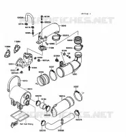 &Eacute;CHAPPEMENT pour Kawasaki JET MATE 1992