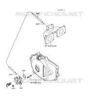 POMPE A HUILE pour Kawasaki JET MATE 1992