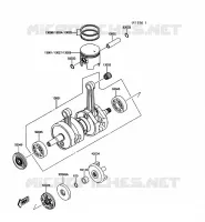 VILEBREQUIN/PISTON pour Kawasaki JET MATE 1992