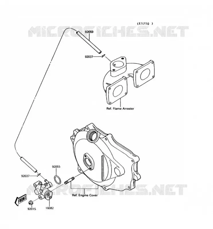 POMPE A HUILE Kawasaki JET SKI 650 1992 JET MATE  JB650-A4