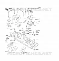 PIECE COQUE pour Kawasaki JET SKI X-2 1993