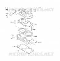 CULASSE/CYLINDRE pour Kawasaki JET SKI TS 1991