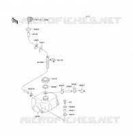 R&Eacute;SERVOIR D'HUILE( KAW42717 92) pour Kawasaki JET SKI TS 1991