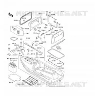 COQUE pour Kawasaki JET SKI TS 1996