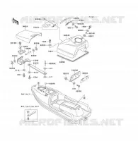 PIECE COQUE pour Kawasaki JET SKI TS 1996