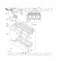 CARTER MOTEUR(S) pour Kawasaki JET SKI 1100 ZXI 2002