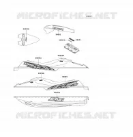 STICKER pour Kawasaki JET SKI 1100 ZXI 2002