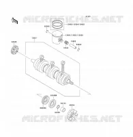 VILEBREQUIN/PISTON pour Kawasaki JET SKI 1100 ZXI 2002