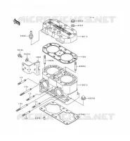 CULASSE/CYLINDRE pour Kawasaki JET SKI 750 ZXI 1996