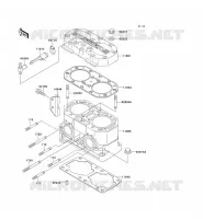 CULASSE/CYLINDRE pour Kawasaki JET SKI SUPER SPORT XI 1997