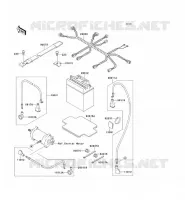 &Eacute;QUIPEMENT ELECTRIQUE pour Kawasaki JET SKI SUPER SPORT XI 1997