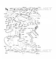 PIECE COQUE pour Kawasaki JET SKI 900 ZXI 1995